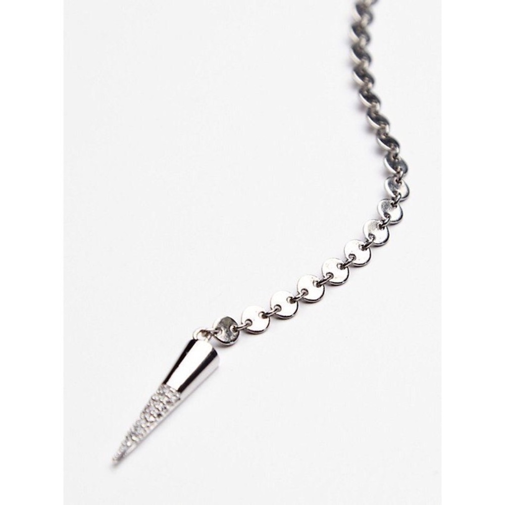 NEW Free People Cold Desert Metal Bolo Silver - Picture 8 of 8